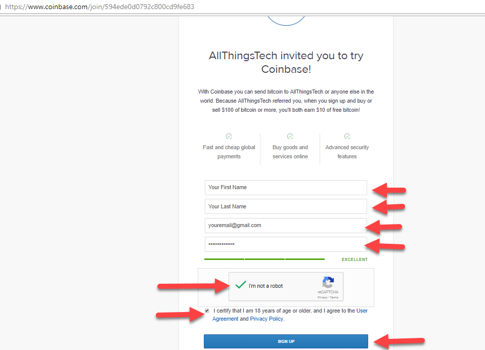 How To Buy Bitcoins And A!   ltcoins Part 1 Sign Up With Coinbase - 